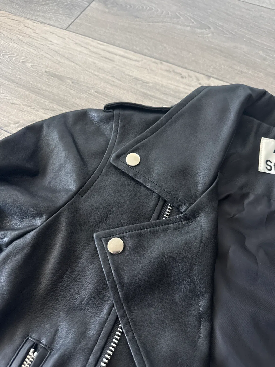 Acne Studios Leather Biker Jacket image indicator(4)
