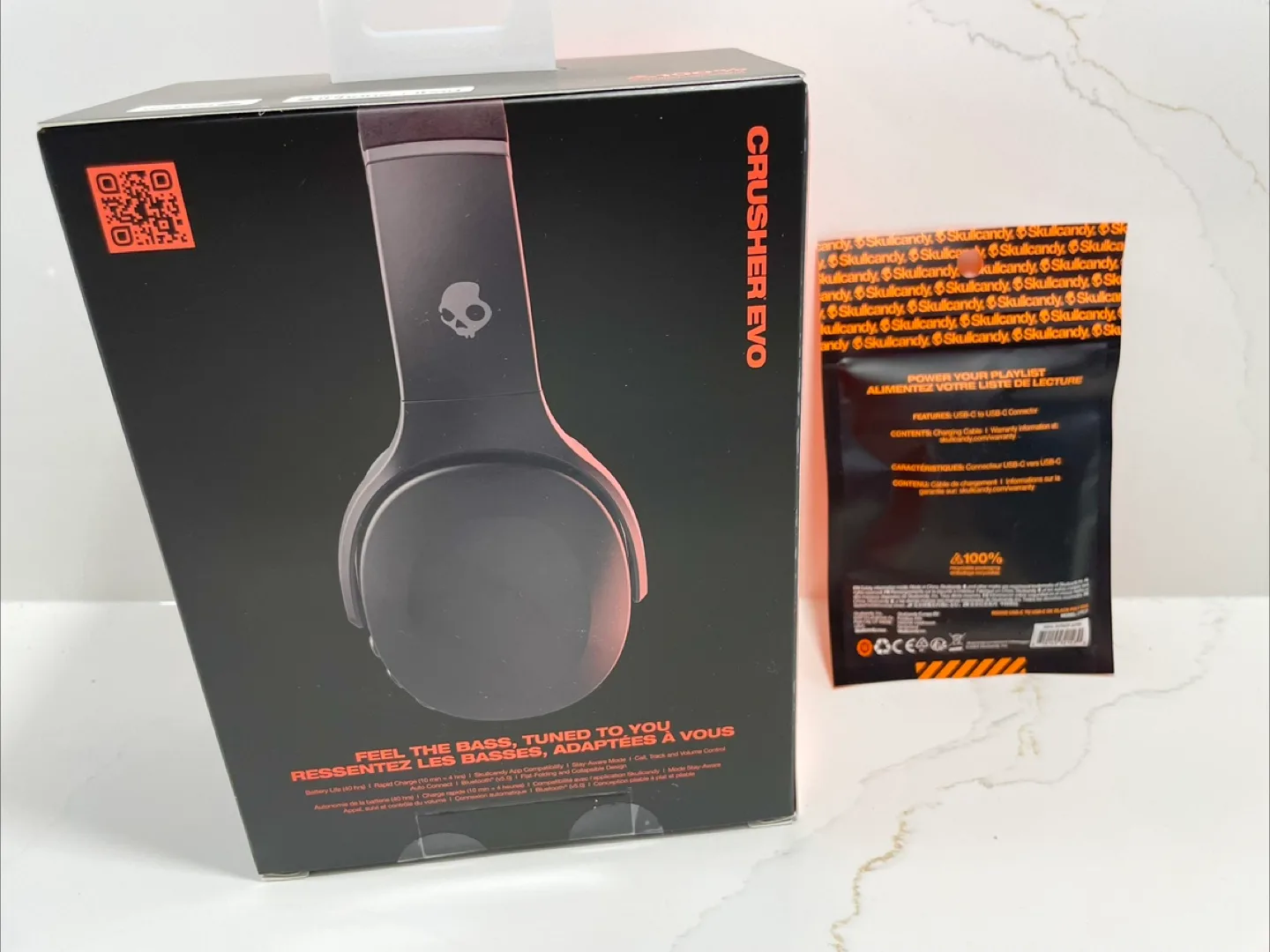 Skullcandy Crusher Evo Wireless Headphones. Black. Sealed. image indicator(2)