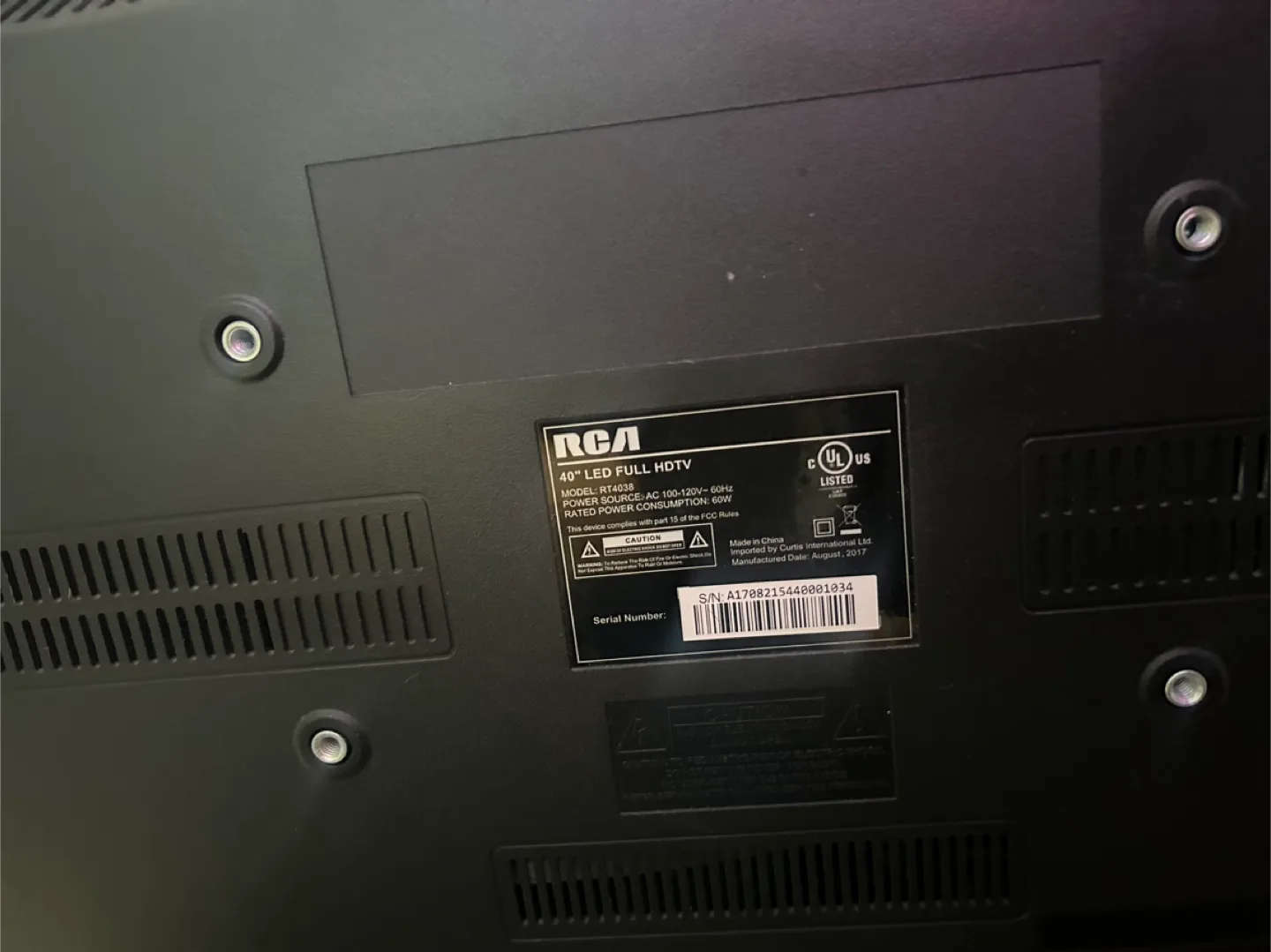 RCA 40" LED Full HDTV - Great Condition! image indicator(5)