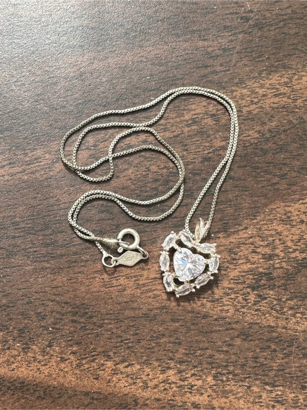 Silver Heart Pendant Necklace image indicator(2)