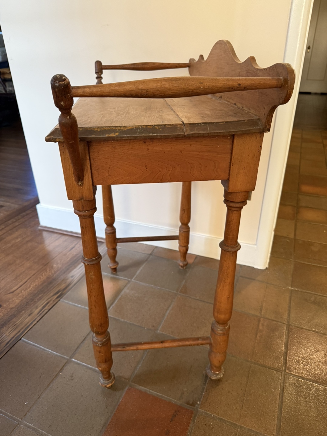 Antique Wooden Side Table - photo 3