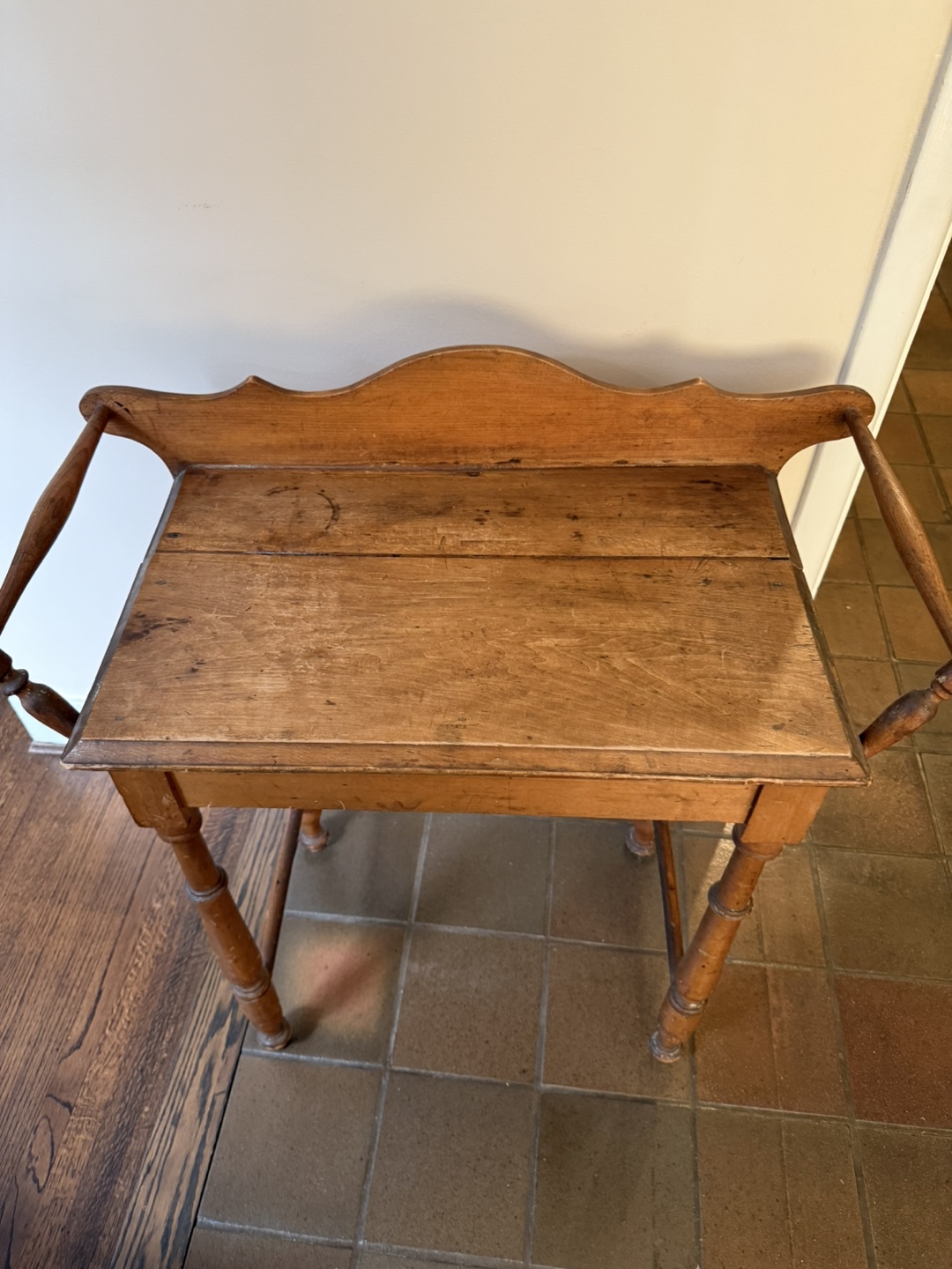 Antique Wooden Side Table - photo 2