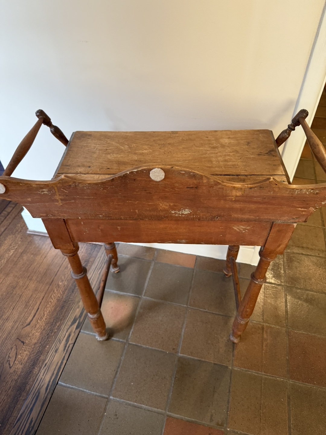 Antique Wooden Side Table - photo 5