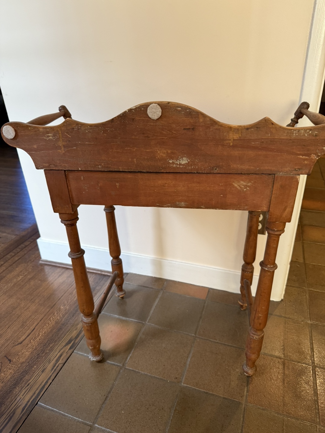 Antique Wooden Side Table - photo 4