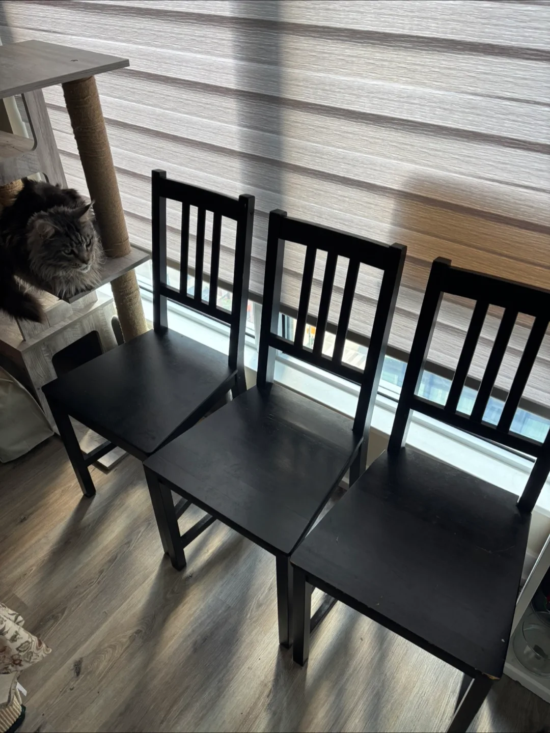 Set of 4 IKEA STEFAN Chairs image indicator(3)