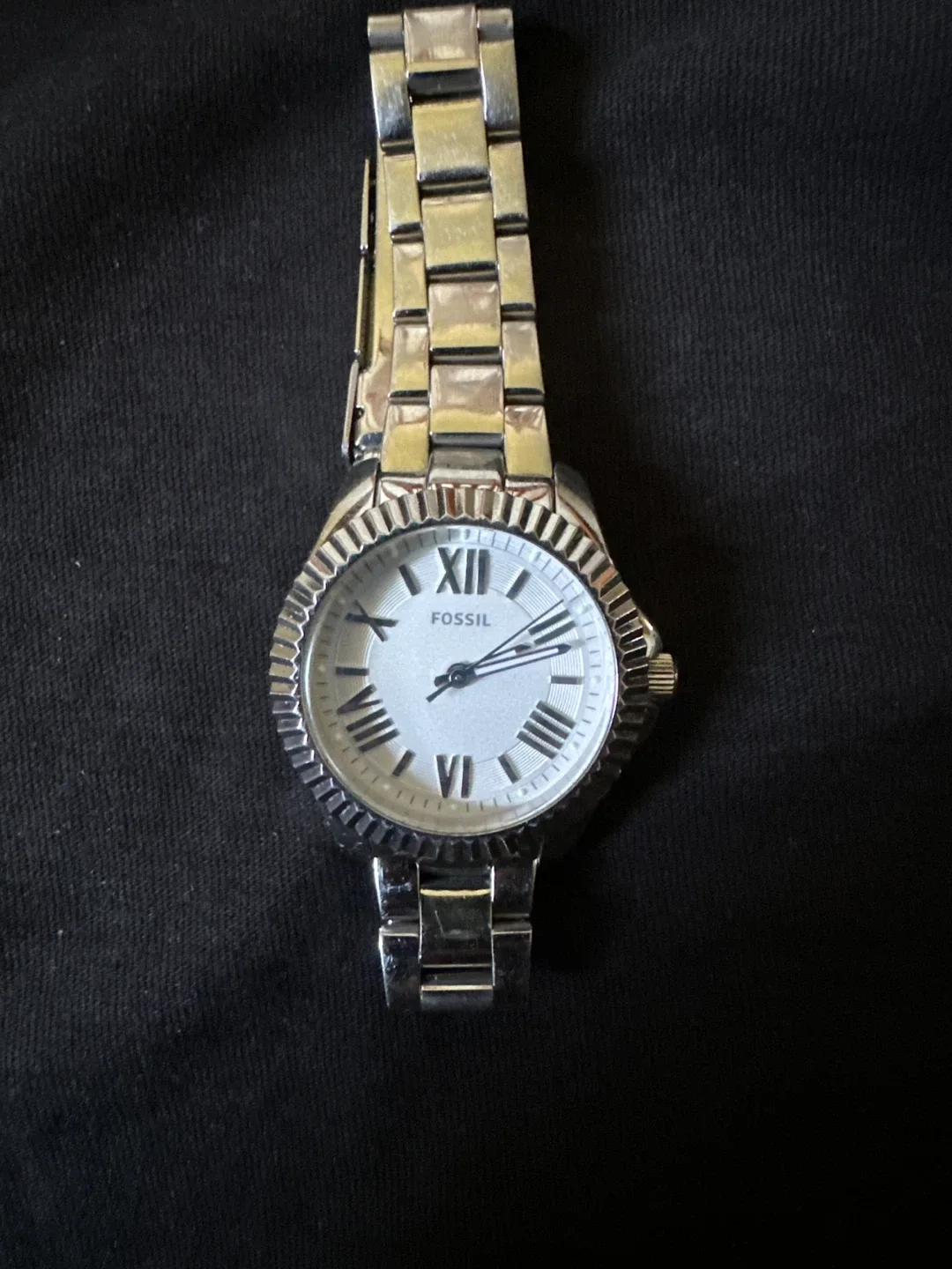 Fossil Silver-Tone Stainless Steel Watch thumbnail