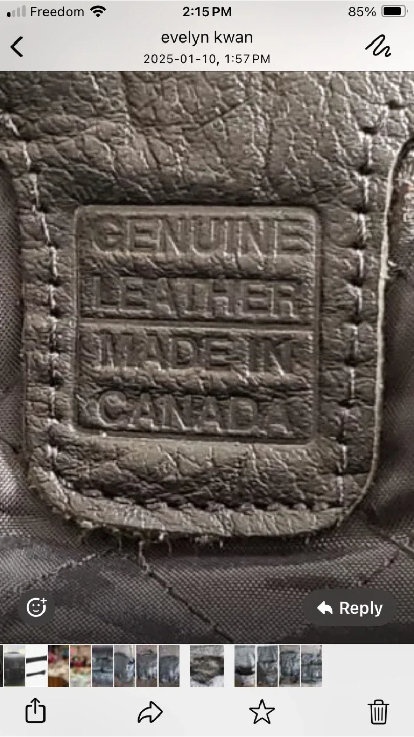 Genuine Leather Black Messenger Bag - Made in Canada image indicator(5)