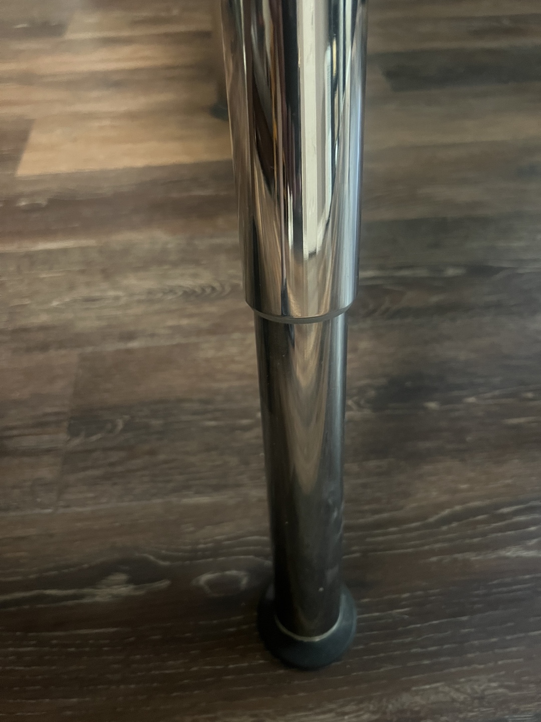 White Kidney-shaped Glass Top Table - photo 3