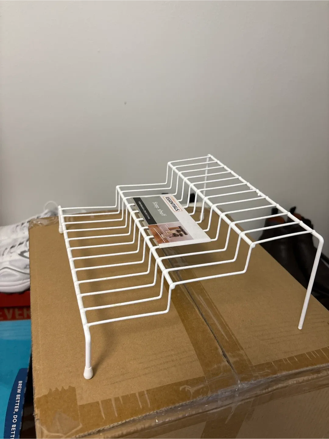 ESSENTIALS Step Shelf - White