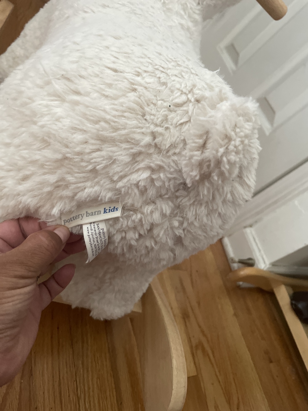 Pottery Barn Kids White Rocking Horse - photo 3