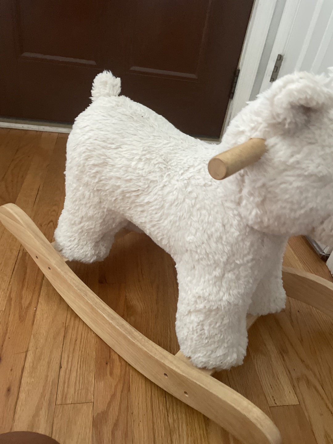 Pottery Barn Kids White Rocking Horse - photo 2