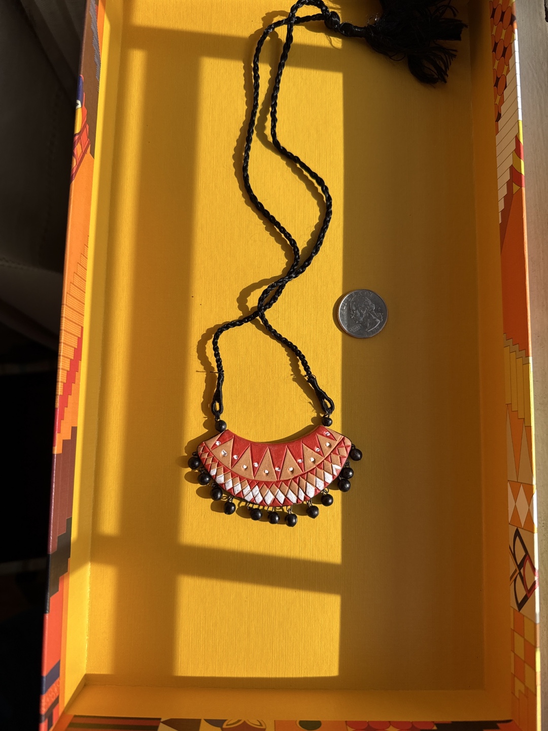 Handmade Terracotta Necklace - photo 3