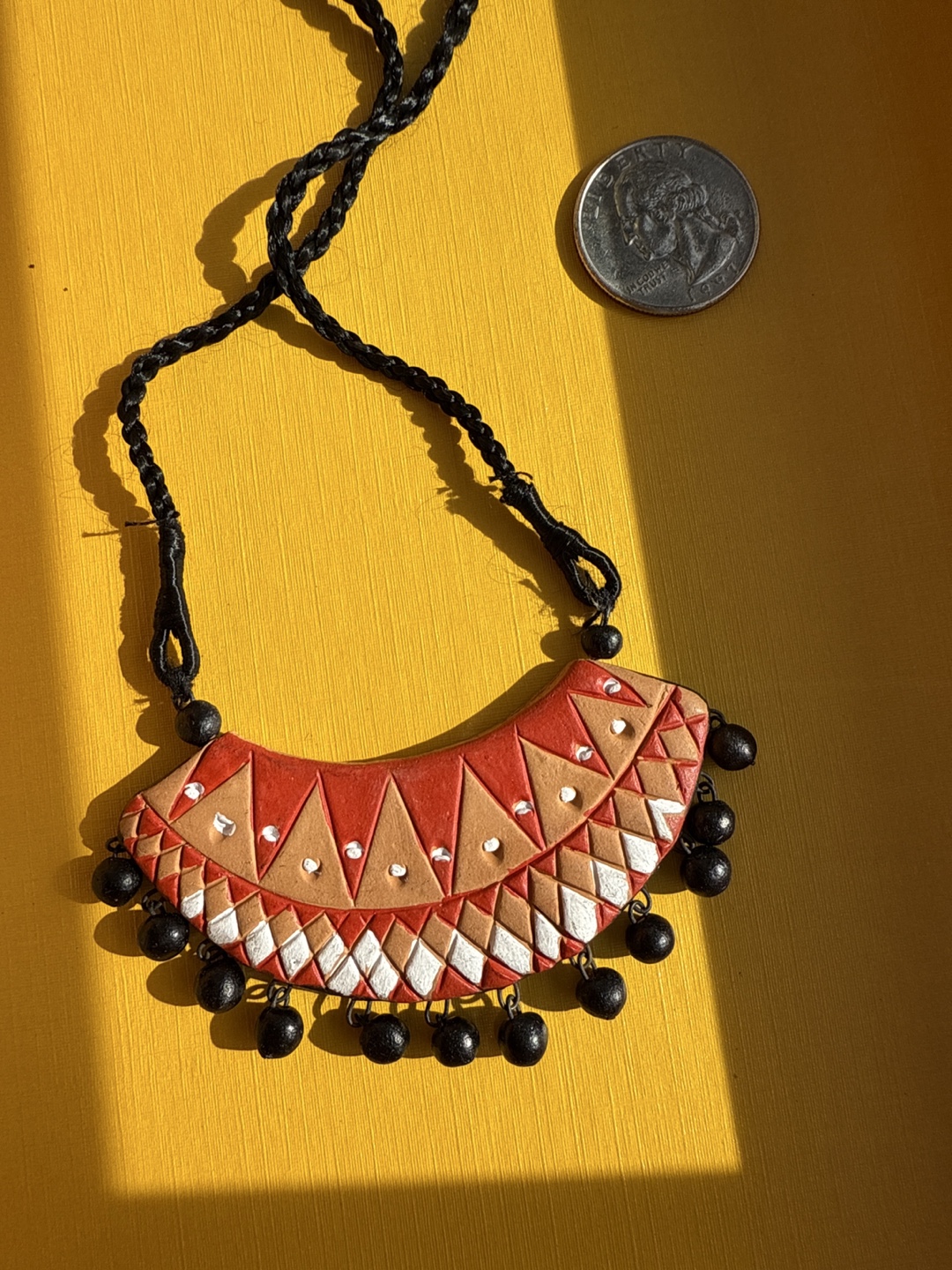 Handmade Terracotta Necklace - photo 2