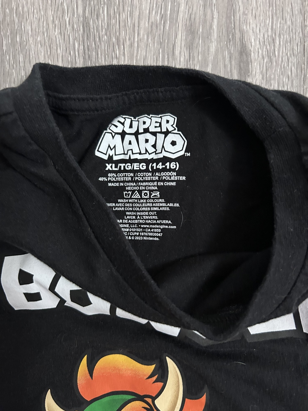 Super Mario Bowser Graphic Tee - XL - photo 2