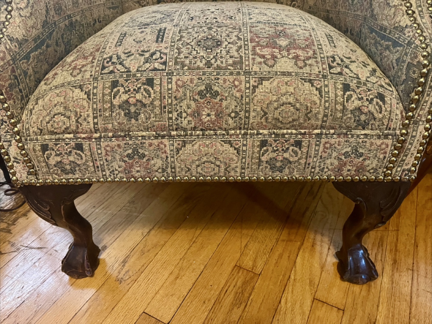 2 Upholstered Wingback Chairs - photo 4
