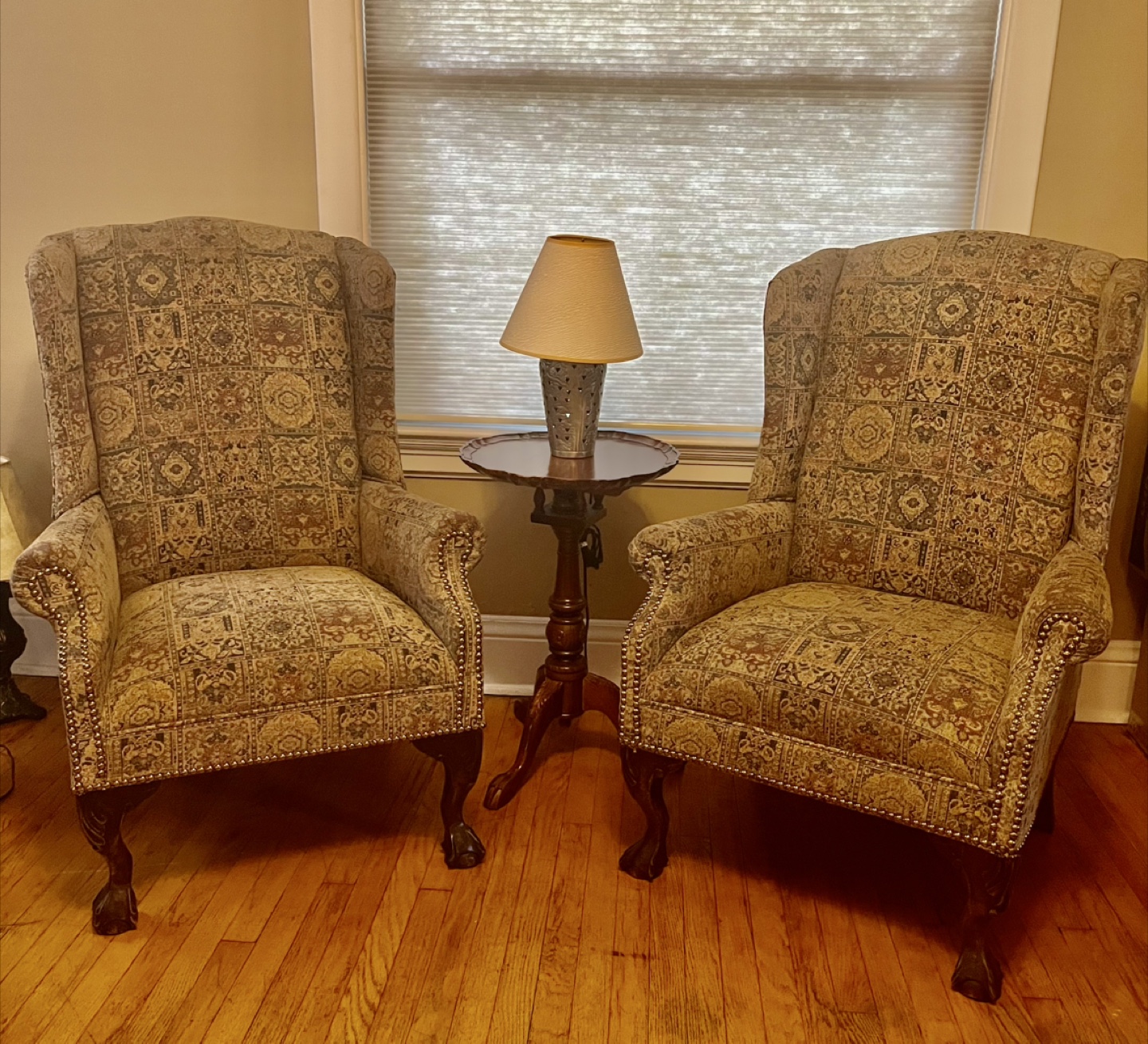 2 Upholstered Wingback Chairs - photo 2