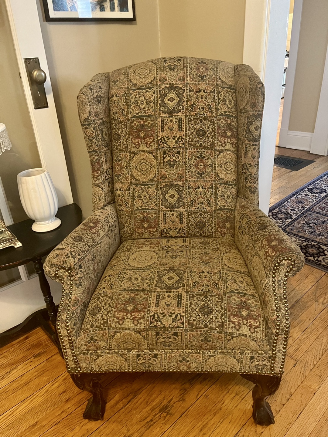 2 Upholstered Wingback Chairs