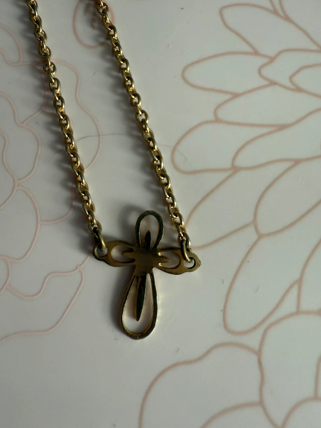 Gold Cross Pendant Necklace - photo 2