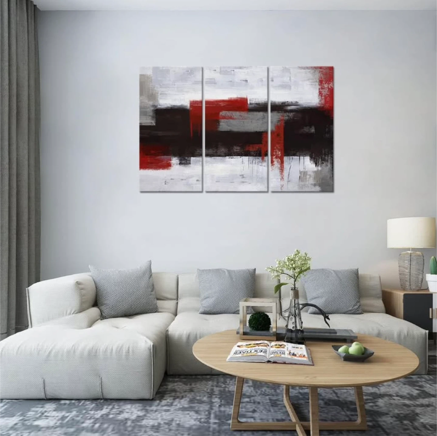 Abstract Canvas Wall Art - 3 Panels