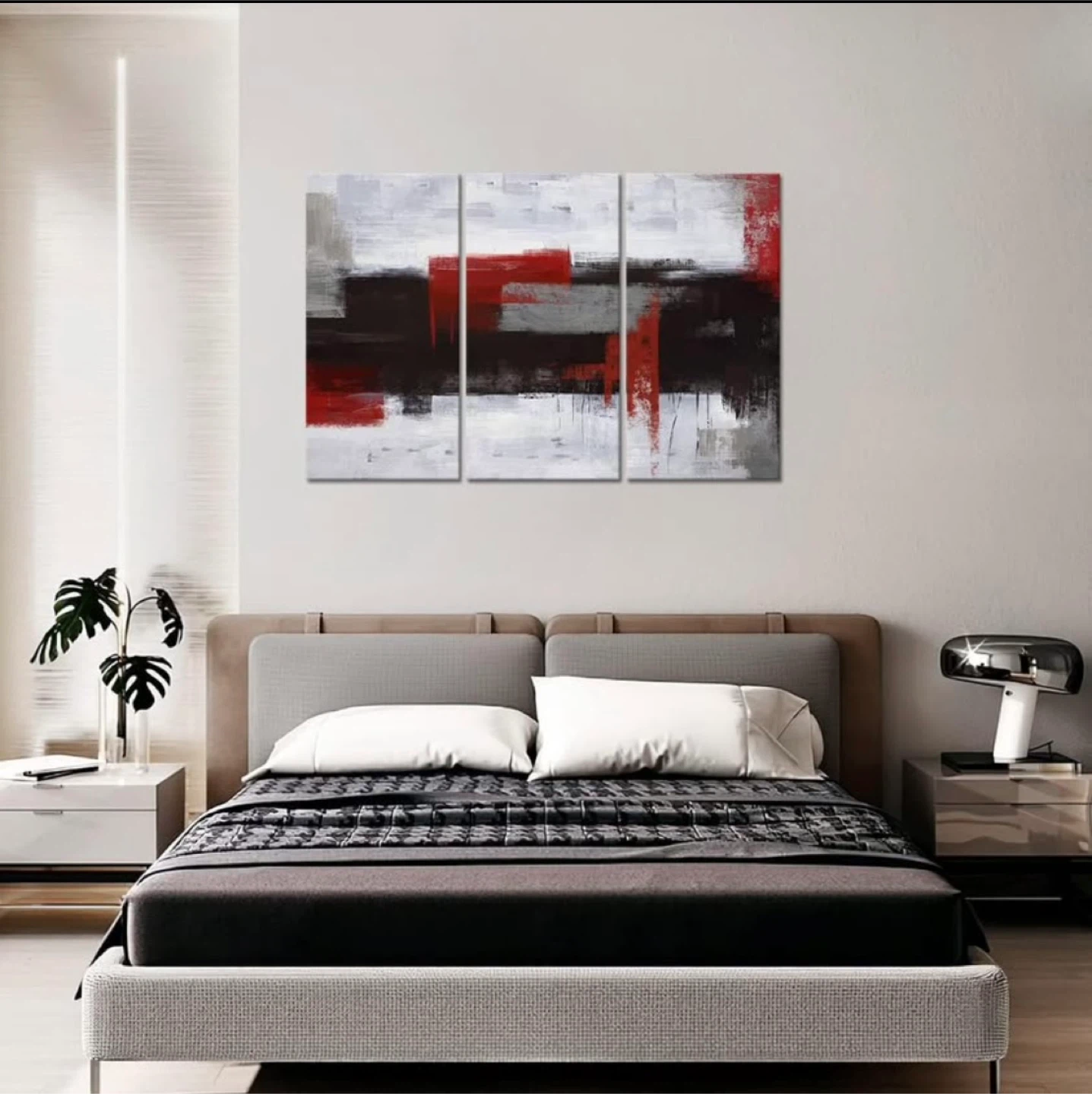 Abstract Canvas Wall Art - 3 Panels - photo 2