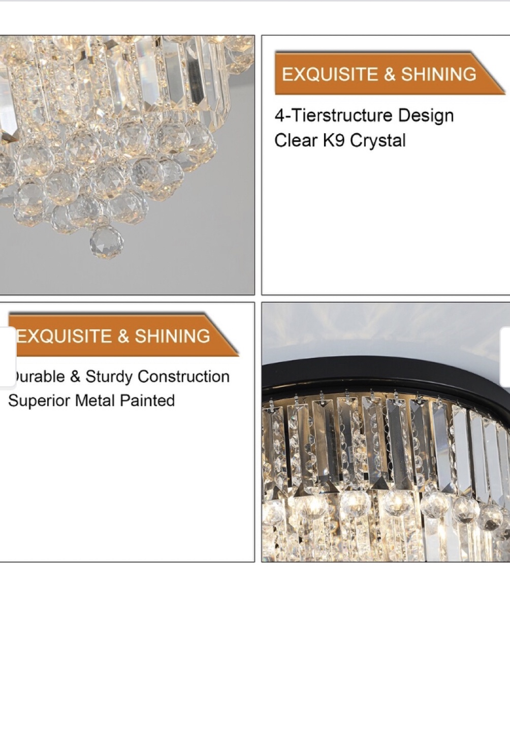 Crystal Chandelier - 4-Tier Structure - photo 5