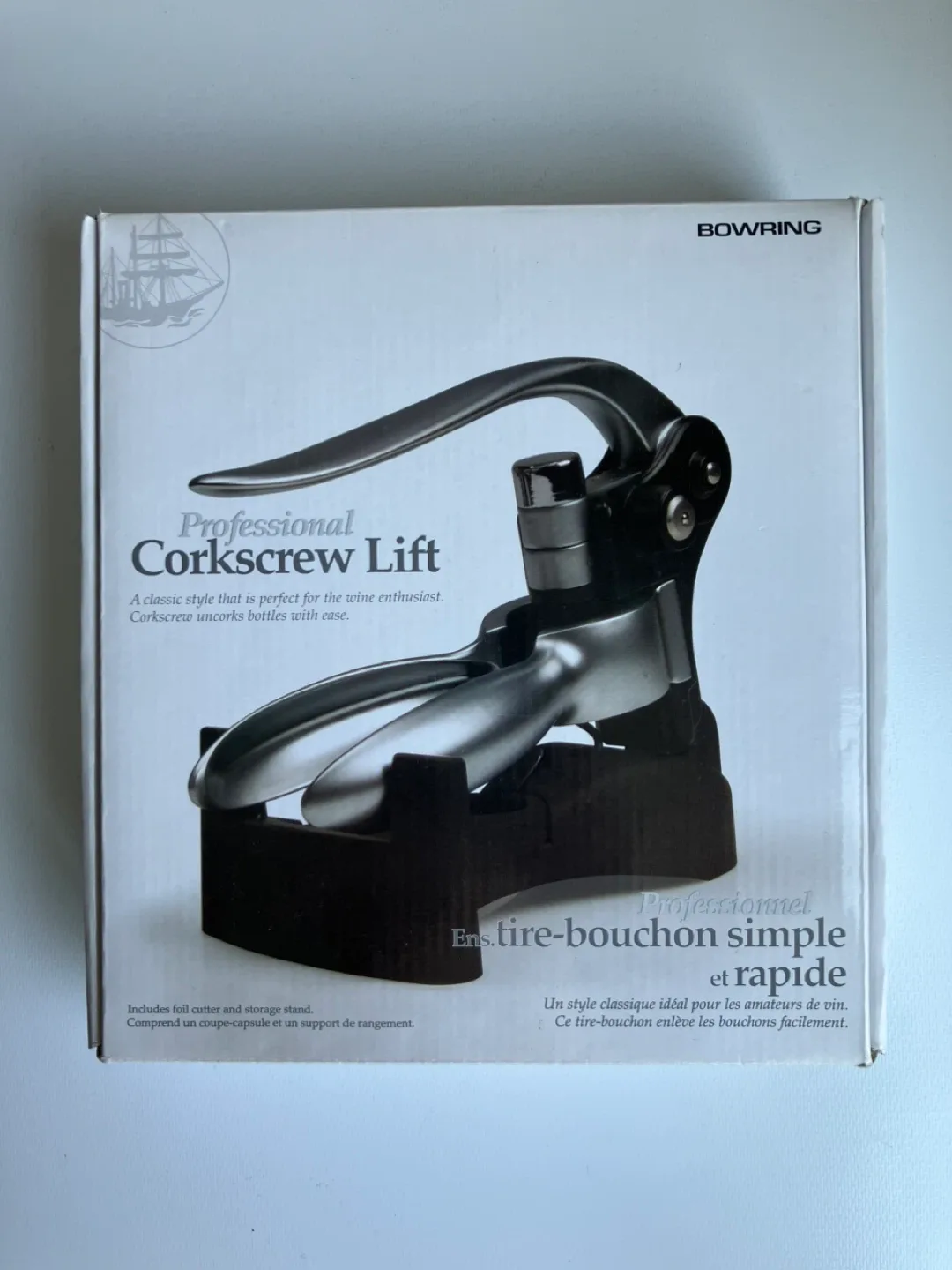 BOWRING Professional Corkscrew Lift - New in Box thumbnail