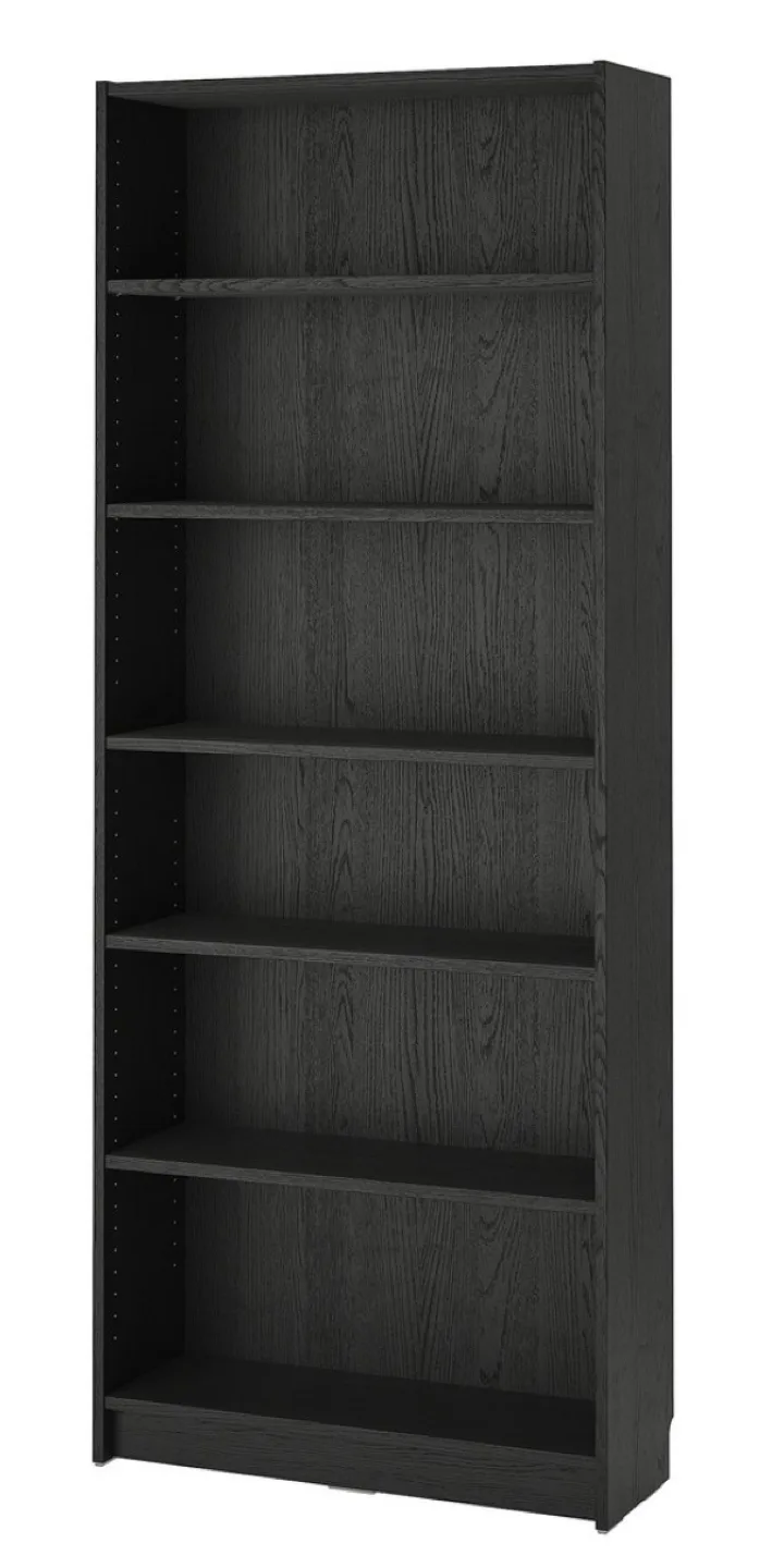 🥕 MOVING SALE! IKEA Billy Bookcase - Black/Brown thumbnail