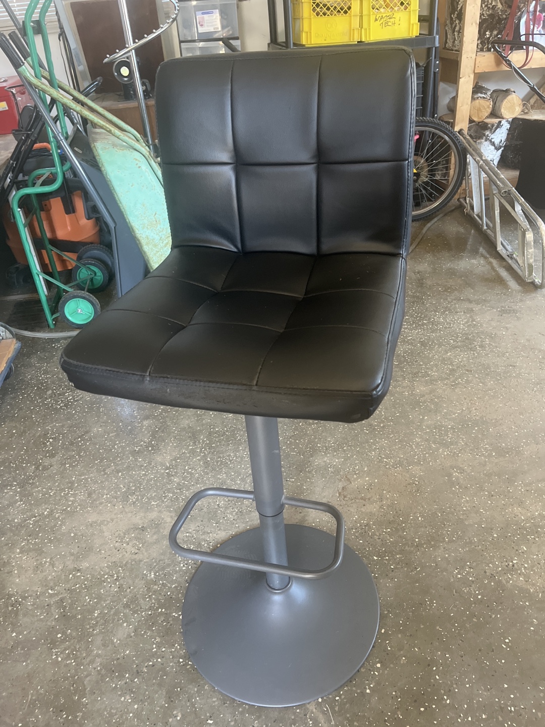 FREE Black Bar Stool with Silver Base