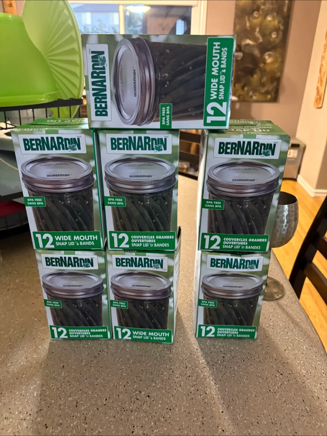 BernardIn Wide Mouth Snap Lid & Bands - 12 Pack