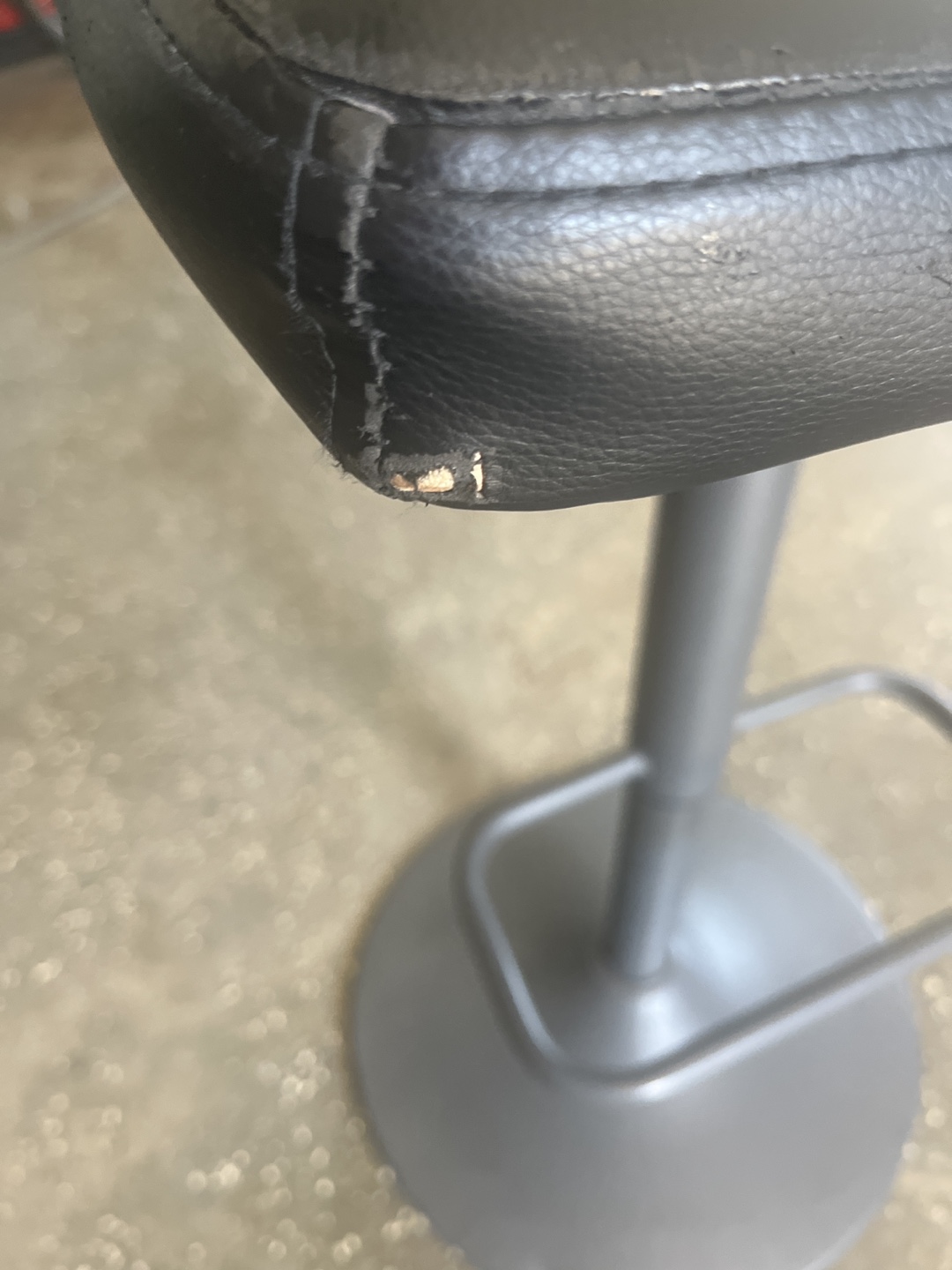 FREE Black Bar Stool with Silver Base - photo 3