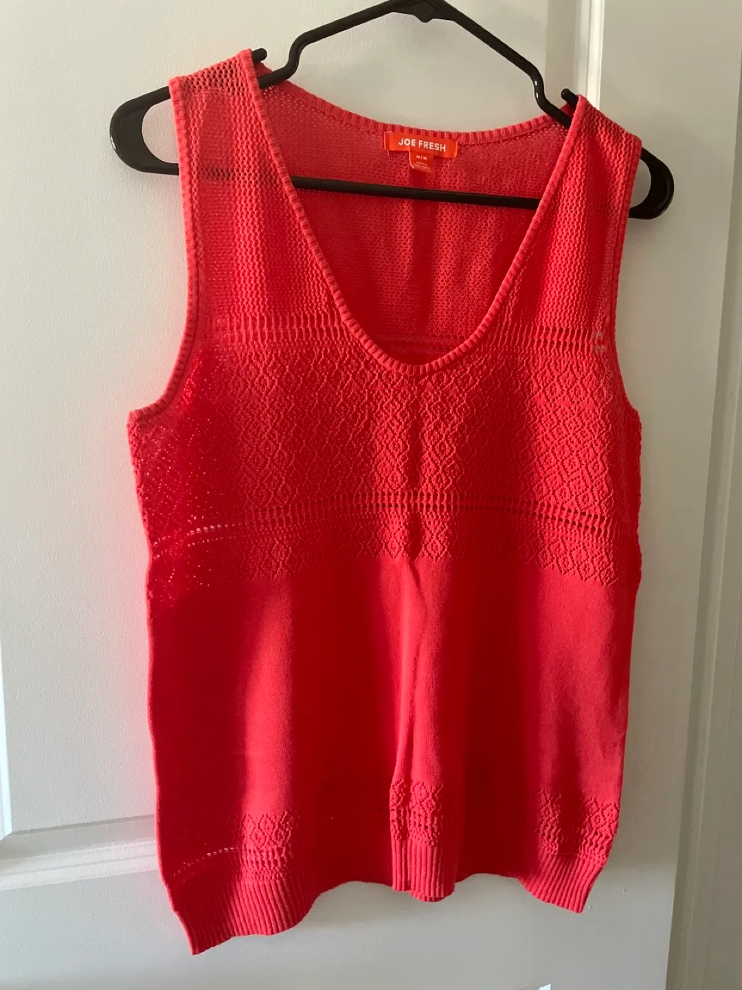 Joe Fresh Coral Sleeveless Top - Size M thumbnail