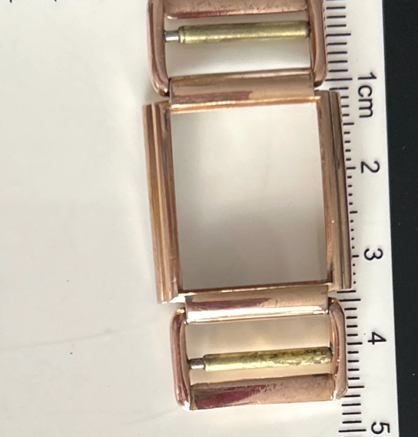 Vintage Gold- plate Watch  case  body - 18mm thumbnail