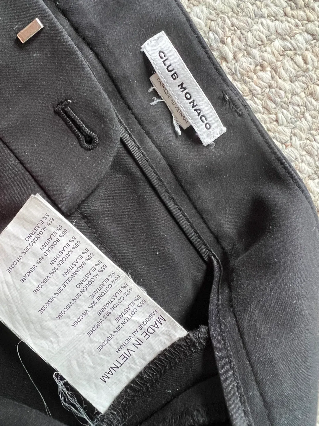 Club Monaco Black Pants size 2 image indicator(2)