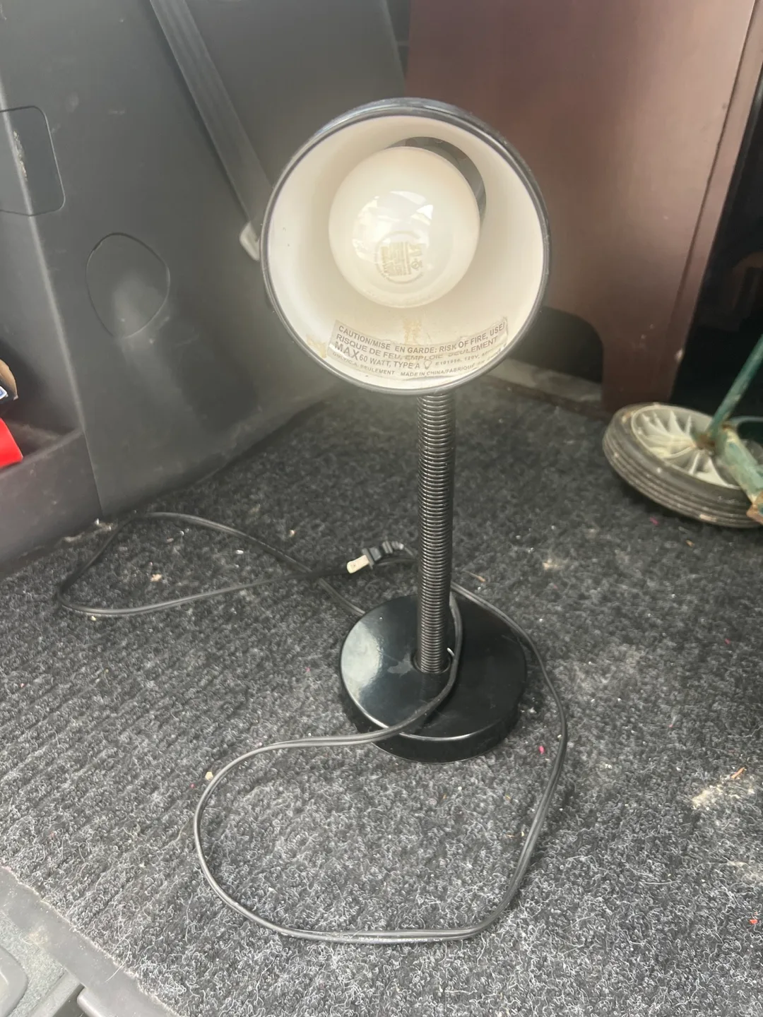 Black Desk Lamp - Max 60 Watt thumbnail