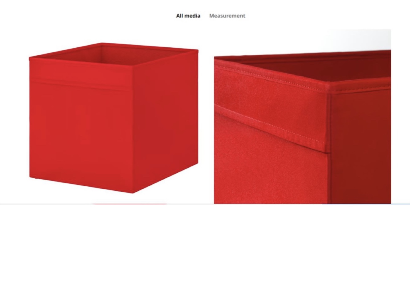 IKEA DRÖNA Red Storage Box