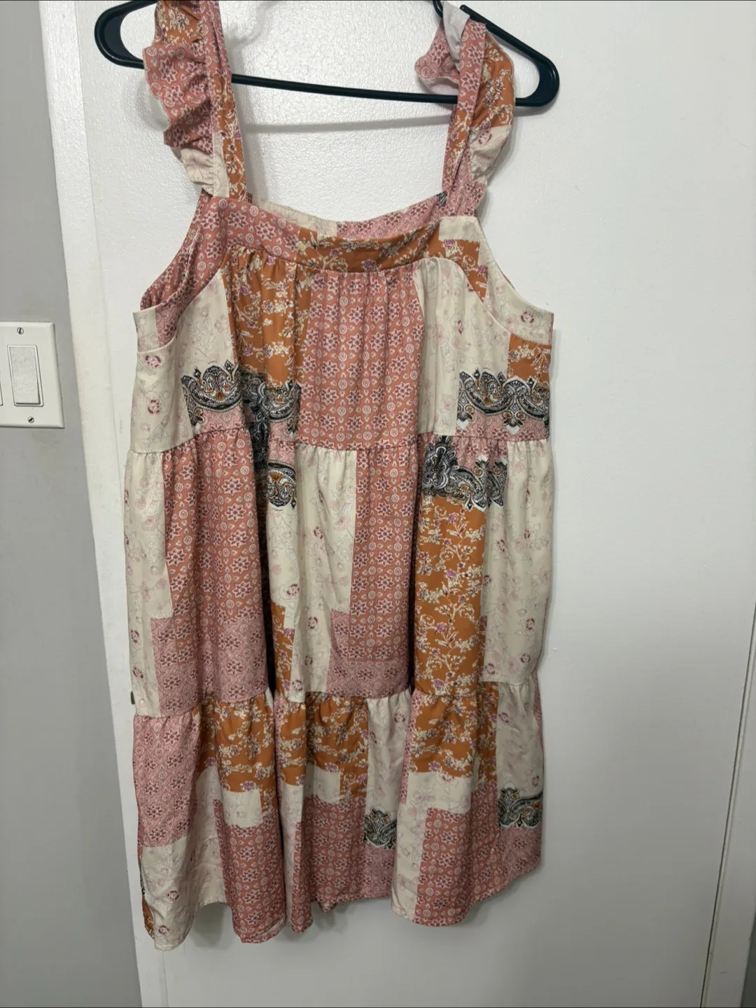 Patchwork Print Dress size XL