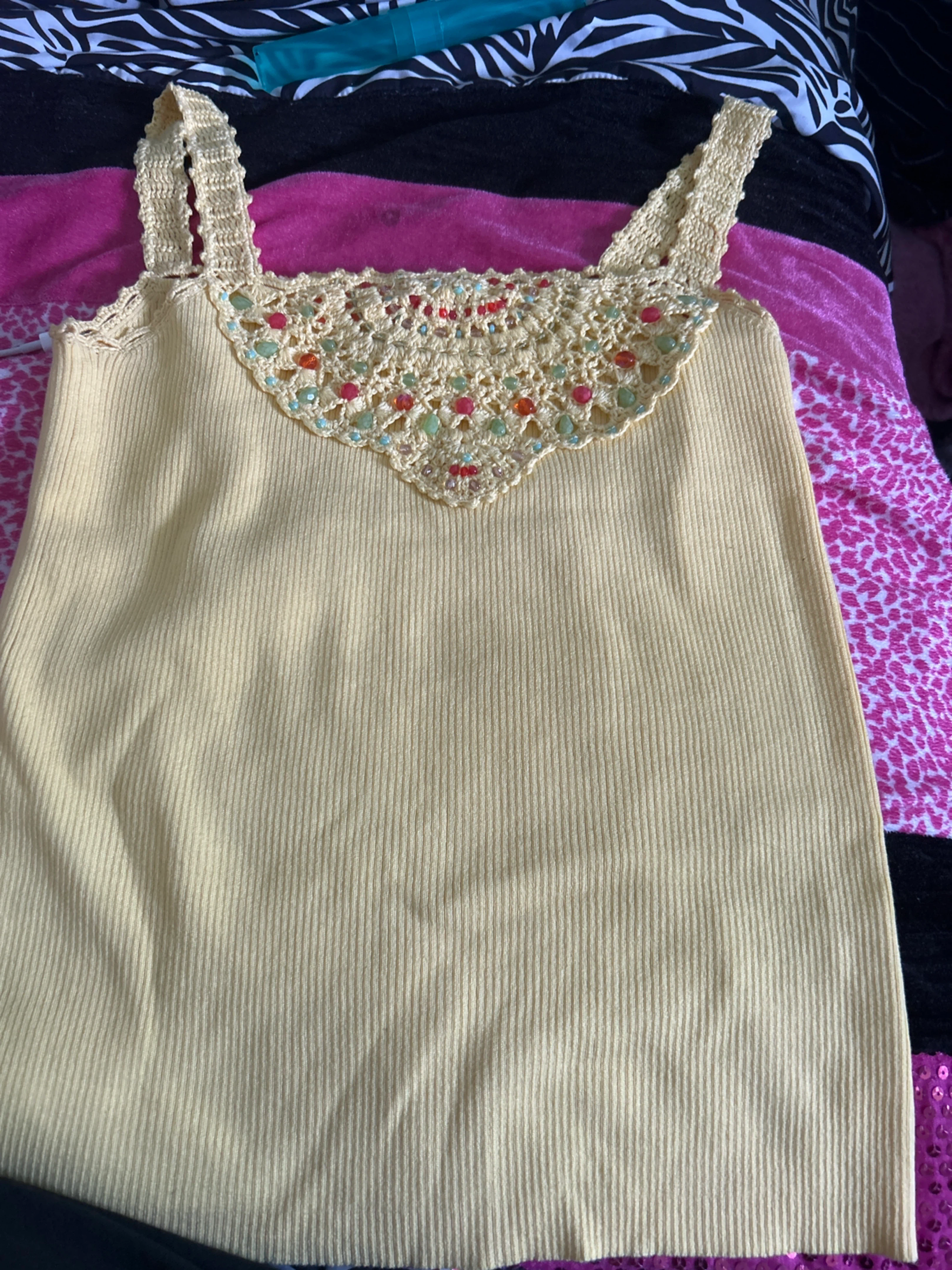 Cynthia Steffe Yellow Tank Top - Size S