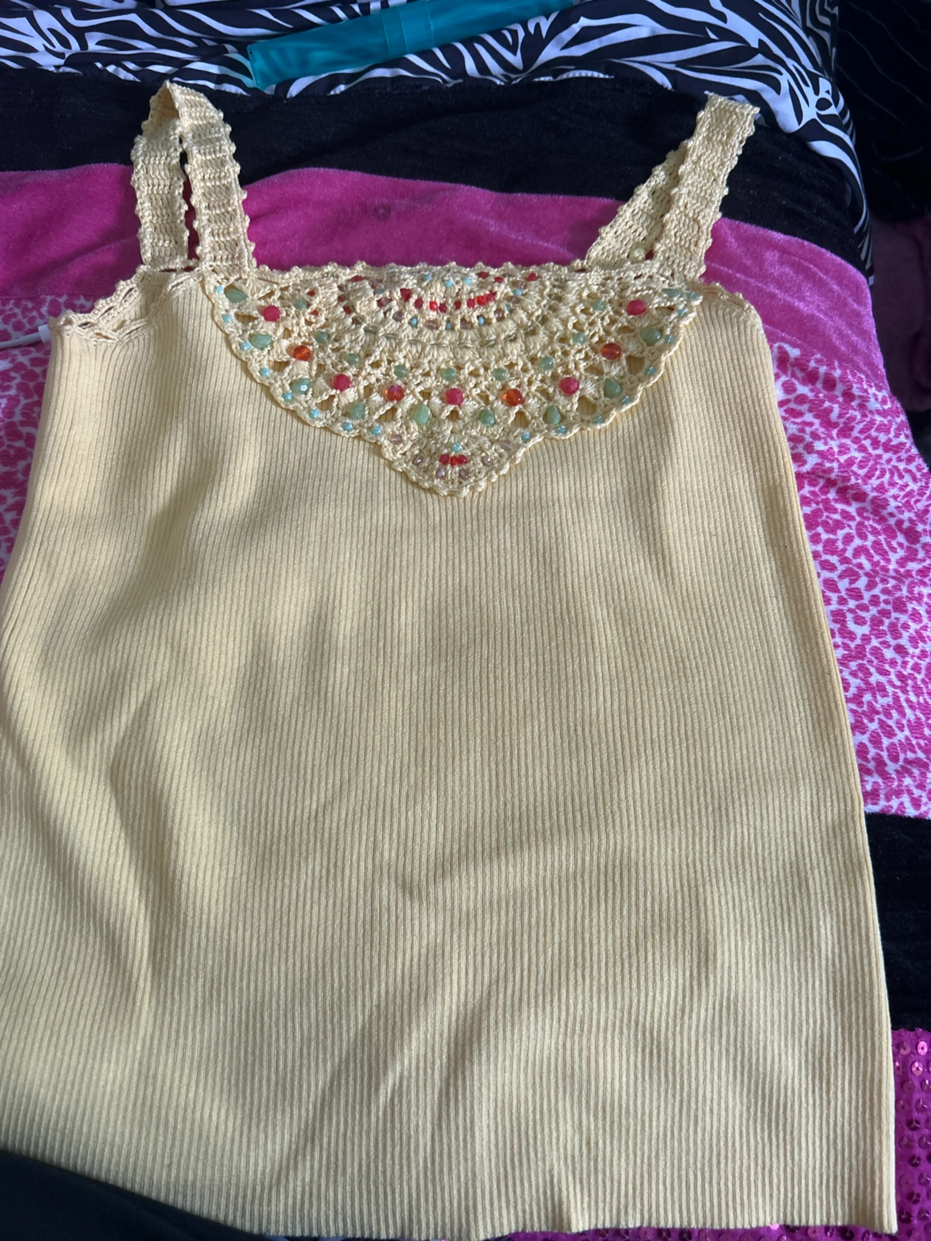 Cynthia Steffe Yellow Tank Top - Size S thumbnail