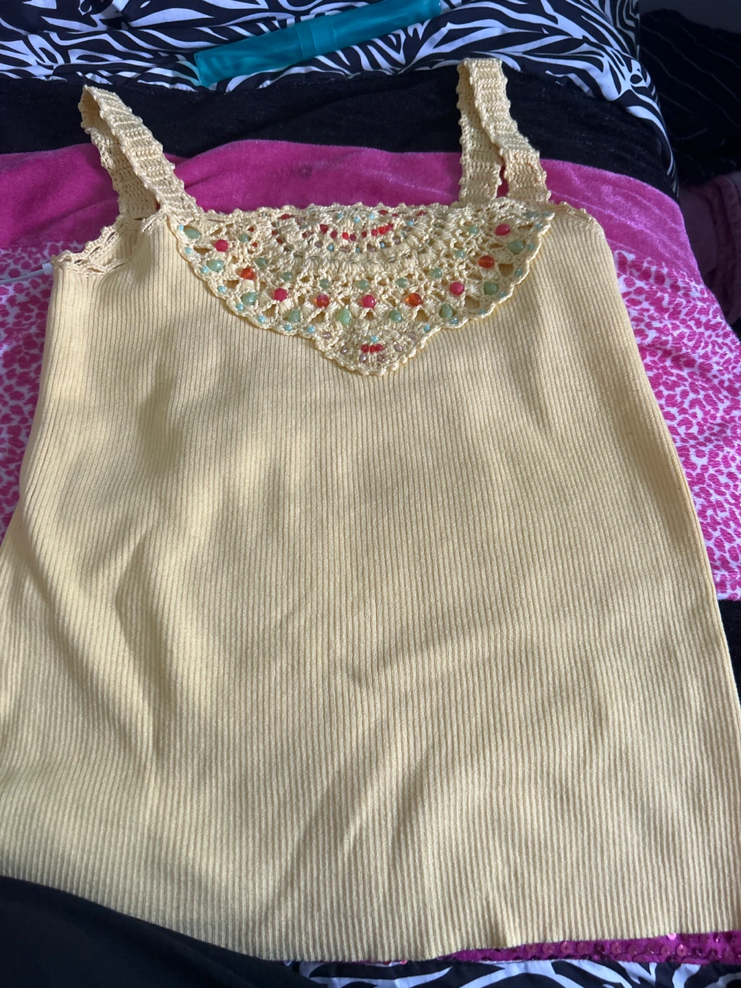 Cynthia Steffe Yellow Tank Top - Size S - photo 3