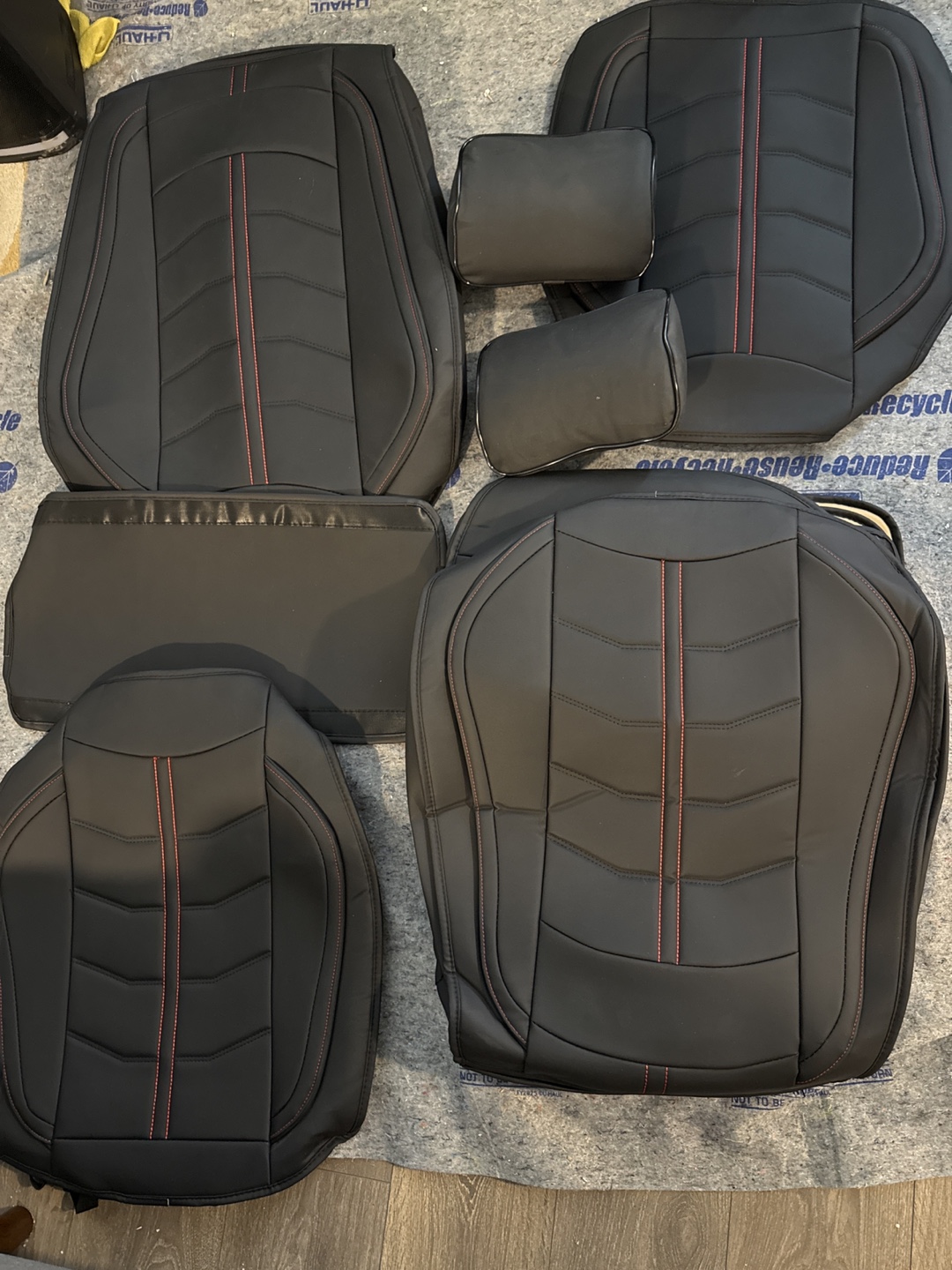 Black Car Seat Covers - Full Set