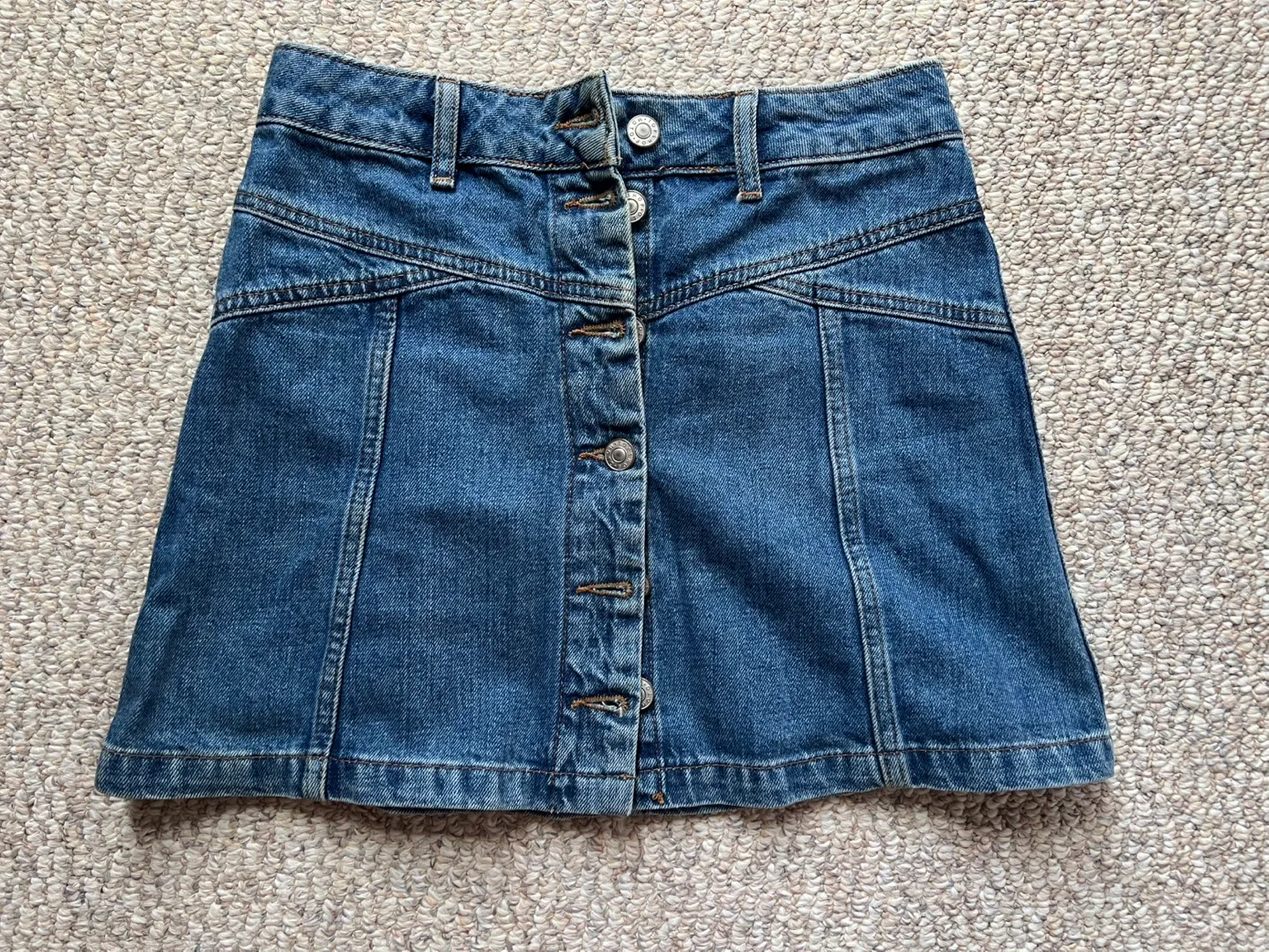 Topshop MOTO Denim Skirt - Size 6 thumbnail