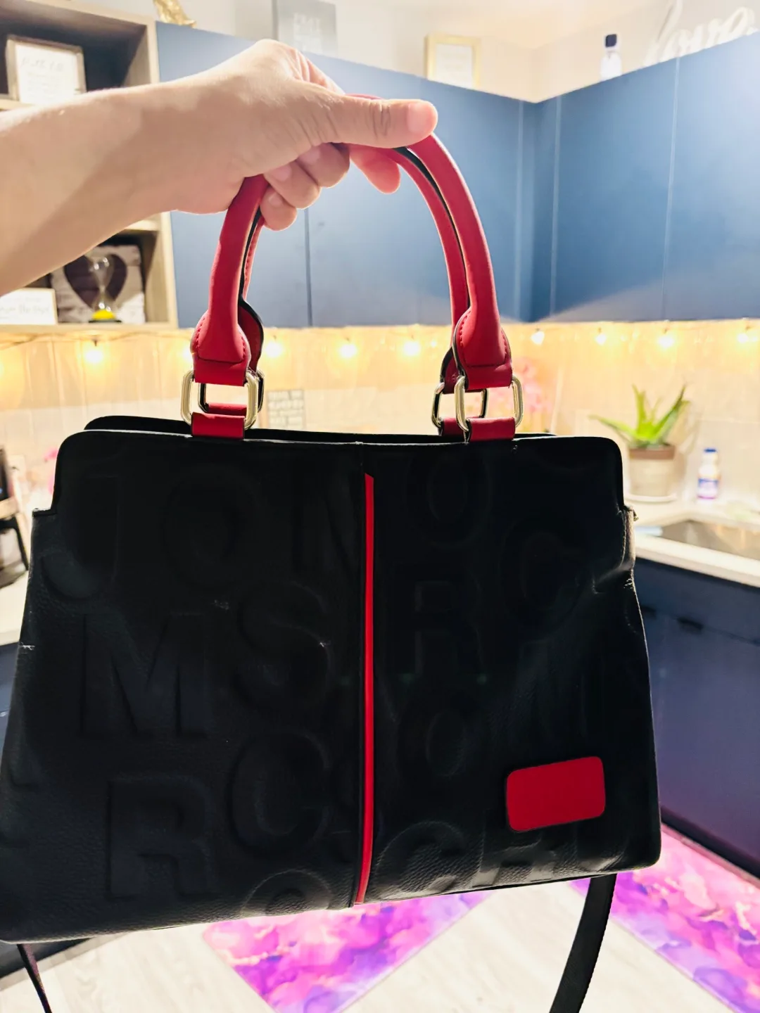MCS Black & Red Satchel