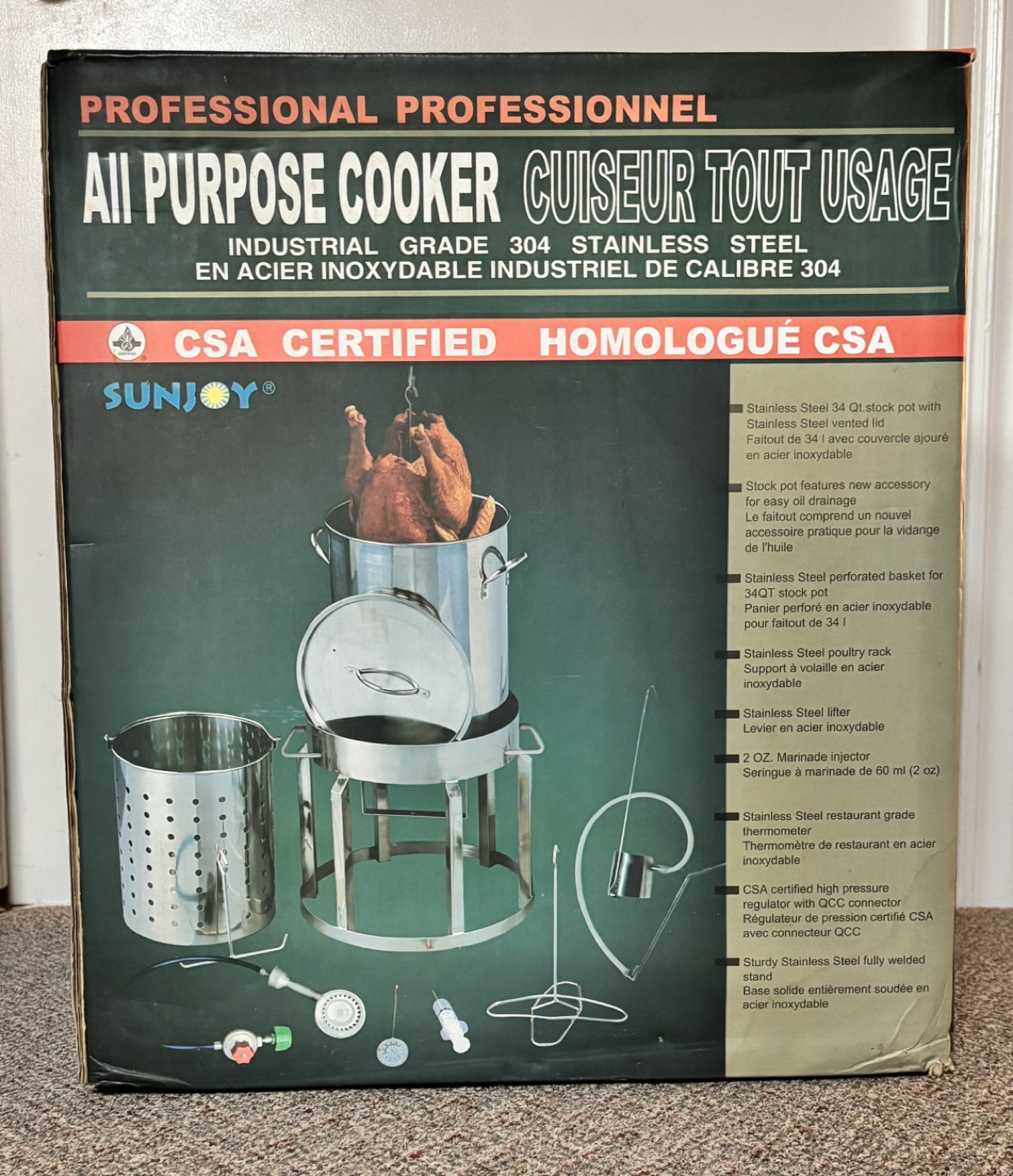 Sunjoy All Purpose Cooker - New in Box!