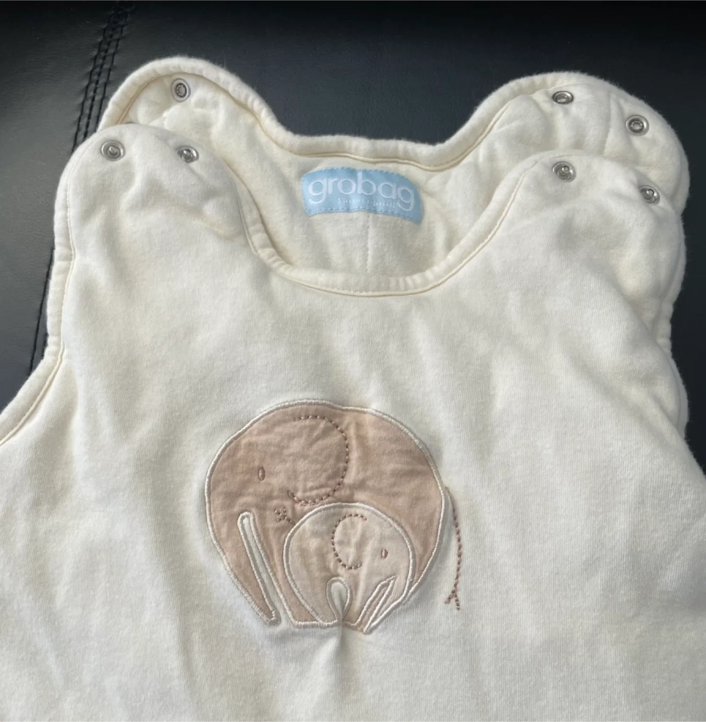 Grobag Baby Sleeping Bag, Cream Elephant Design image indicator(2)