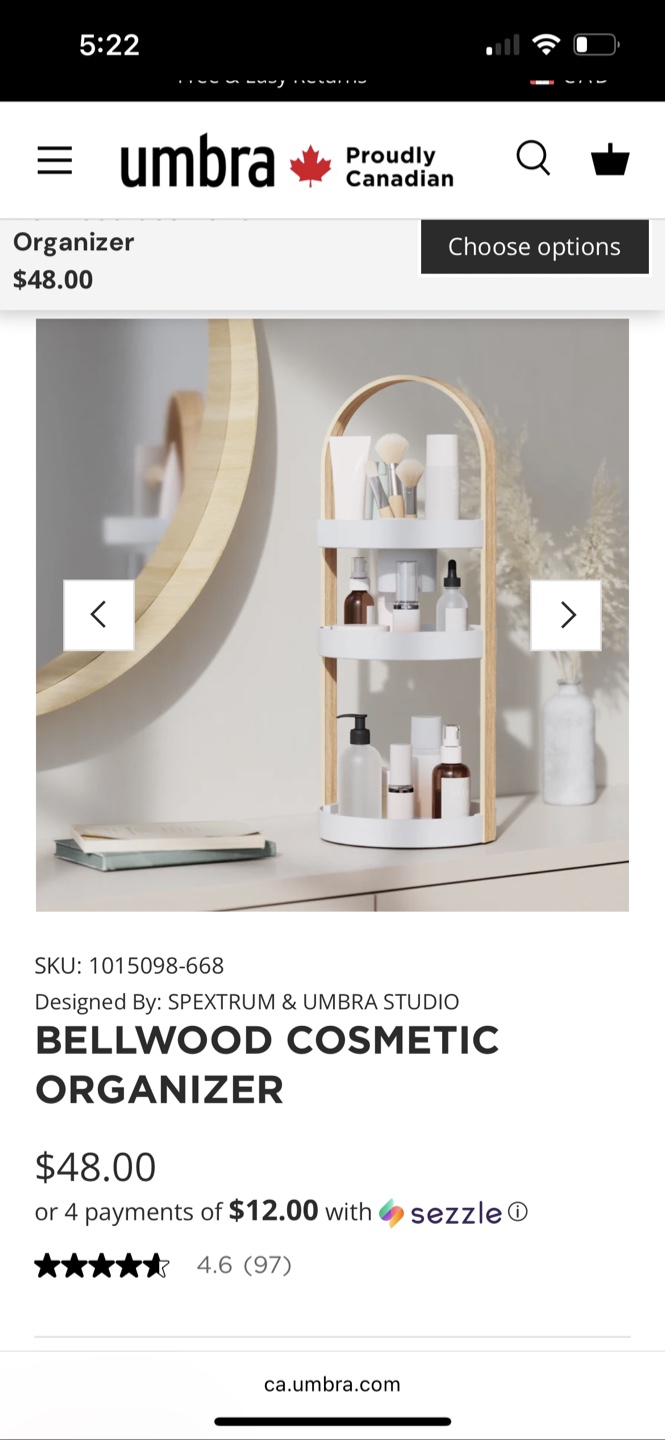 Umbra Bellwood Cosmetic Organizer