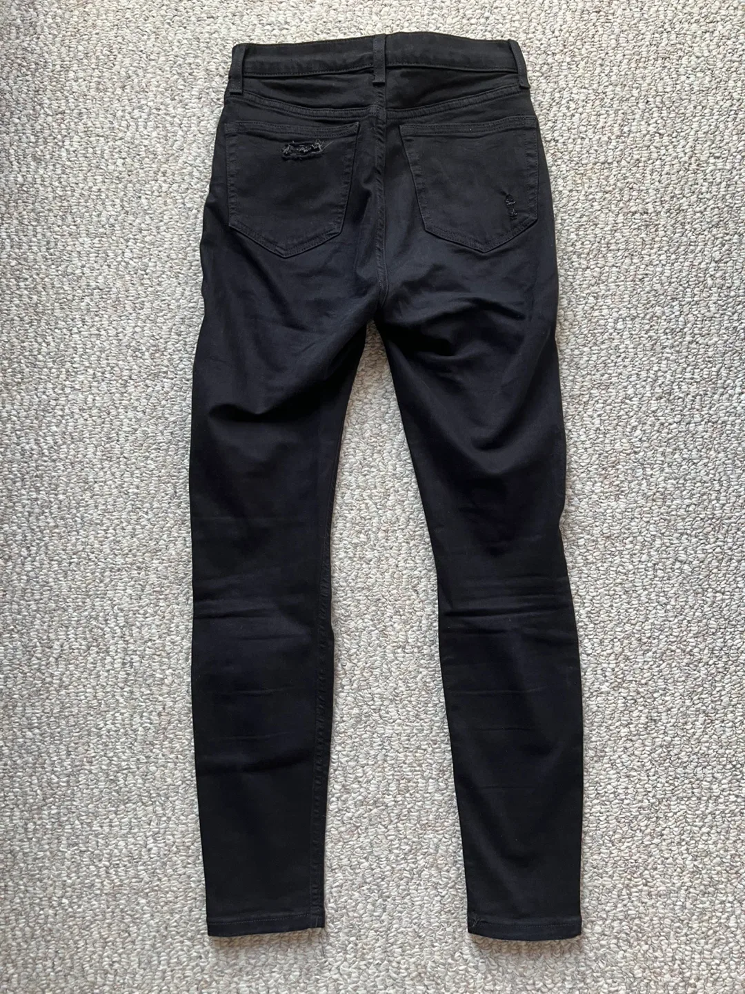 Topshop Moto Jamie Stretchy Black Ripped Jeans - W26 L30 image indicator(3)