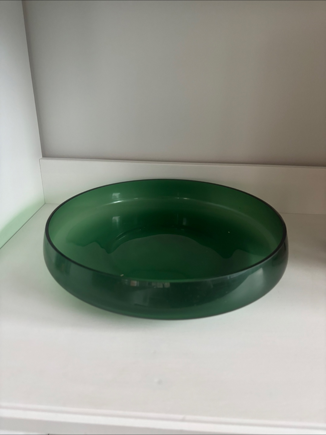 Green Glass Vase, Bowl and decorative cacti - photo 3