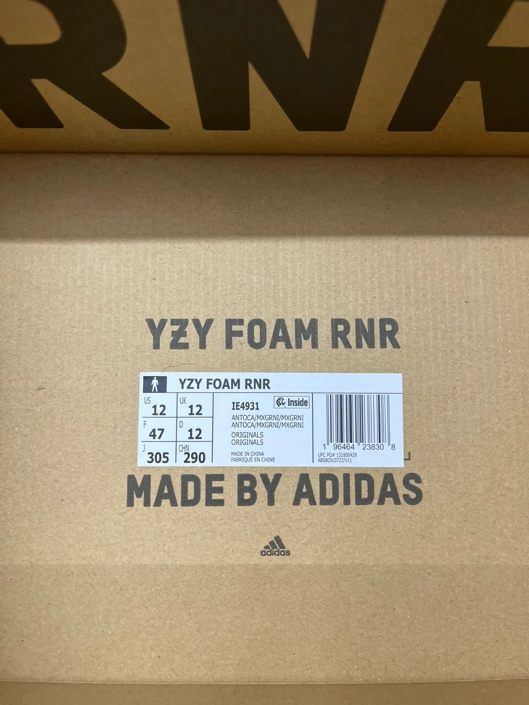 Adidas Yeezy Foam Runner MX Granite OG Slides Sz 12 image indicator(3)