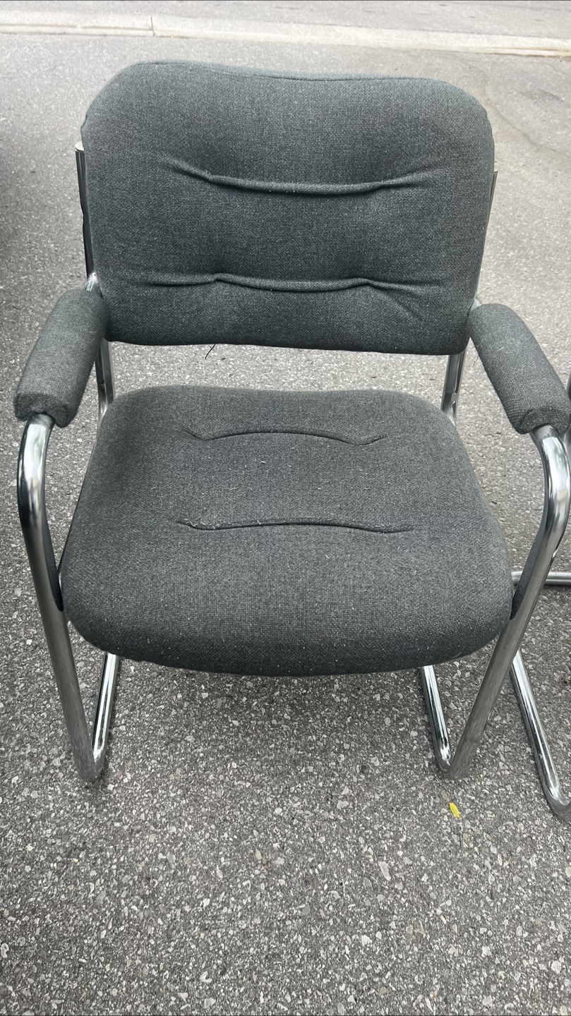 Pair of Grey Office Chairs