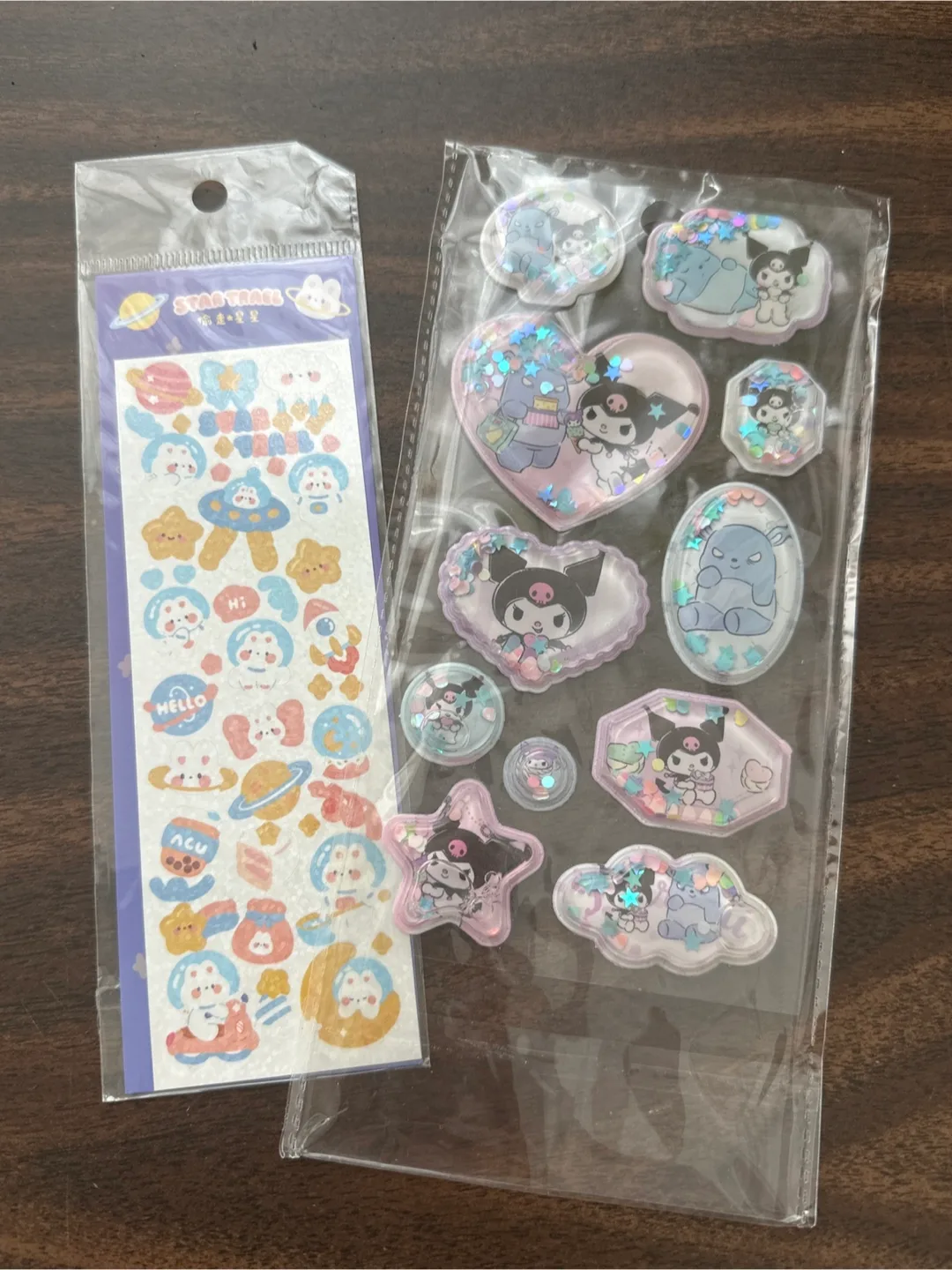 New Star Trail & Kuromi puff Stickers thumbnail